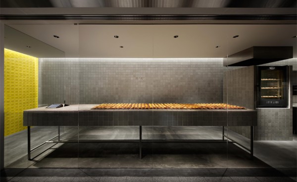BAKE, a cheese tart shop in Japan by Kakuda