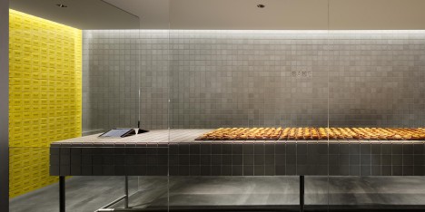 BAKE, a cheese tart shop in Japan by Kakuda