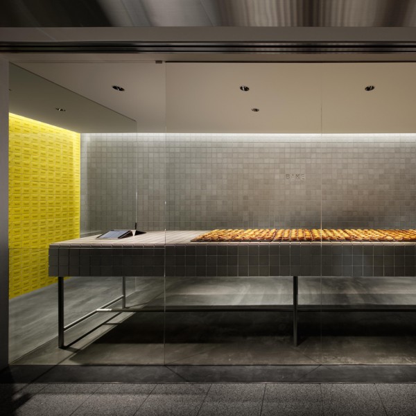 BAKE, a cheese tart shop in Japan by Kakuda