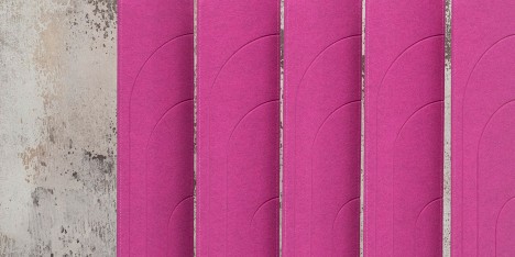Buzziblinds by Design Alain Giles combine acoustic screens with room dividers