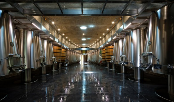 Château les Carmes Haut-Brion cellar by Philippe Starck