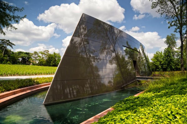 Château les Carmes Haut-Brion cellar by Philippe Starck