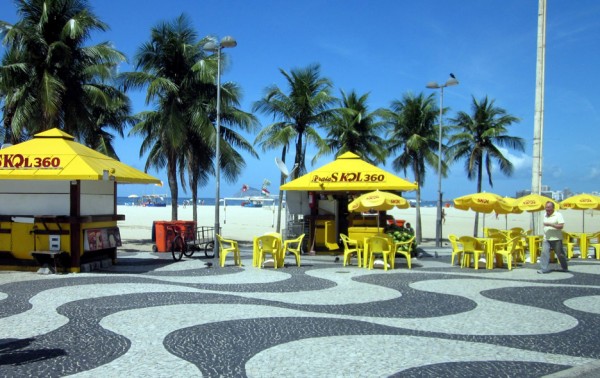 Copacabana Beach promenade by Roberto Burle Marx, 1970