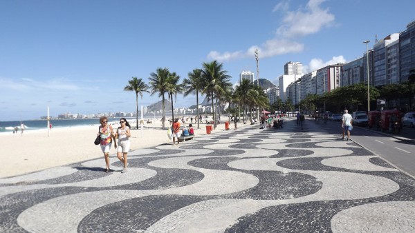 Copacabana Beach promenade by Roberto Burle Marx, 1970