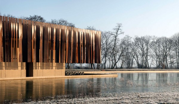 Crematorium Hofheide in Belgium by Coussée & Goris architecten and RCR Arquitectes