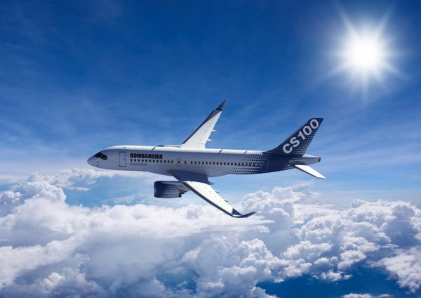 Bombardier's CS100 aircraft