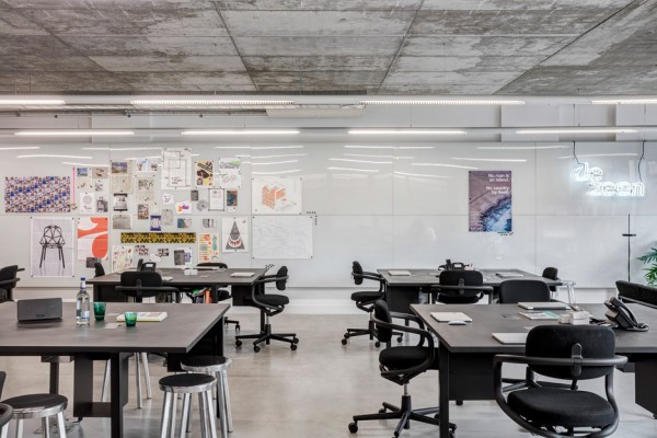 The Dezeen office in Hoxton, London designed by Pernilla Ohrstedt