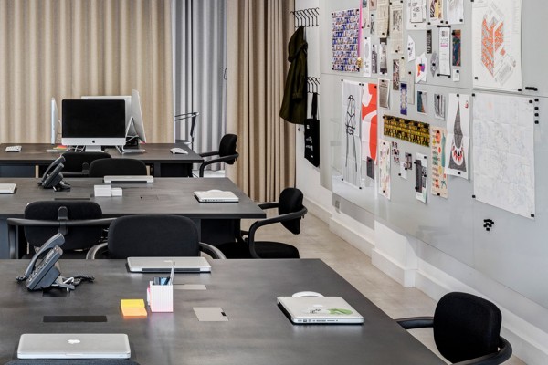 The Dezeen office in Hoxton, London designed by Pernilla Ohrstedt