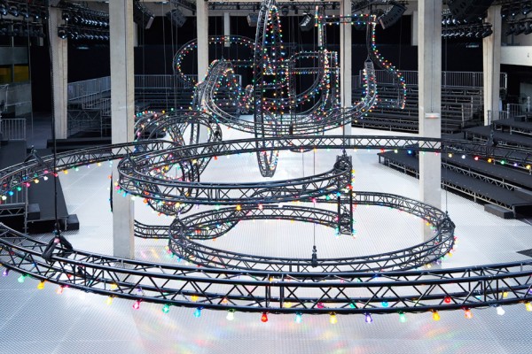 Dior Homme summer 2017 catwalk set by Villa Eugenie