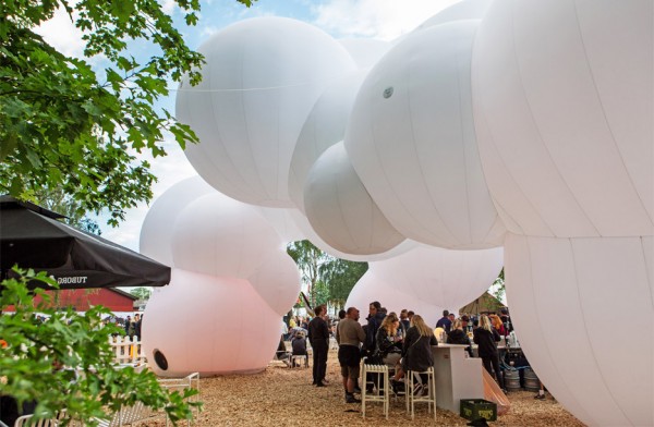 BIG creates inflatable pavilion at Roskilde Music Festival