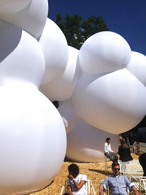BIG creates inflatable pavilion at Roskilde Music Festival