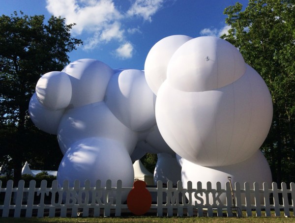 BIG creates inflatable pavilion at Roskilde Music Festival