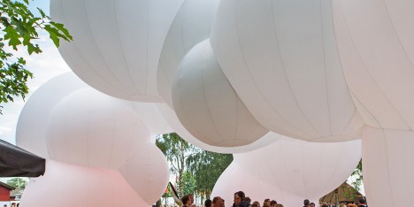 BIG creates inflatable pavilion at Roskilde Music Festival