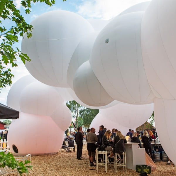 BIG creates inflatable pavilion at Roskilde Music Festival