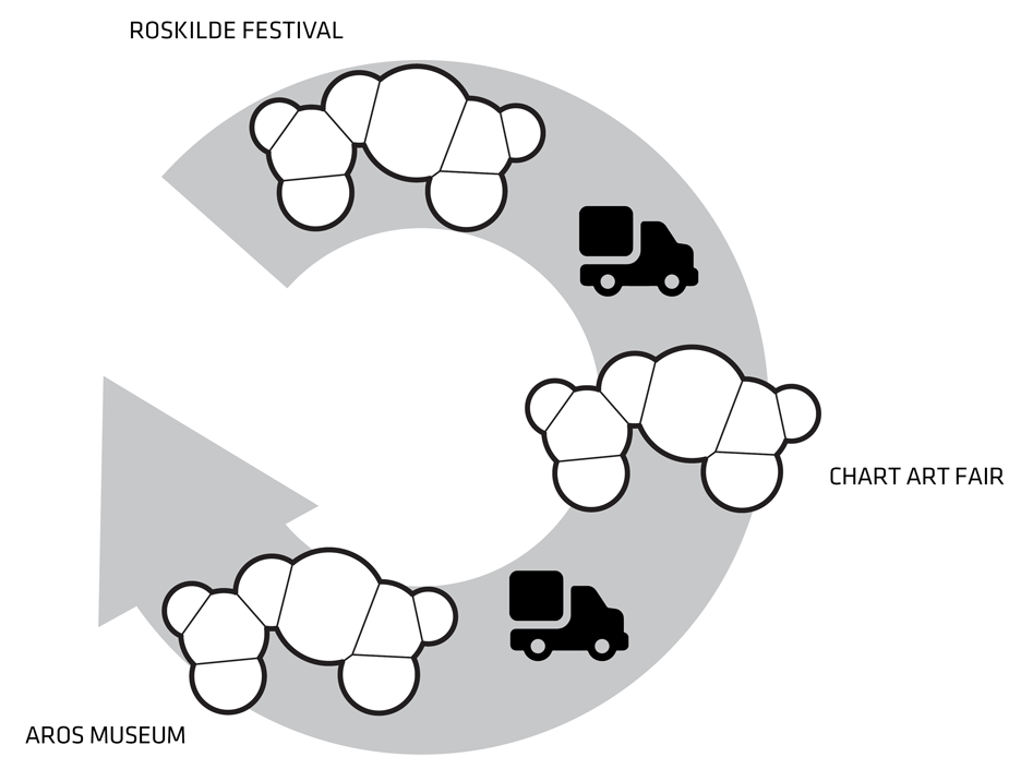 BIG creates inflatable pavilion at Roskilde Music Festival