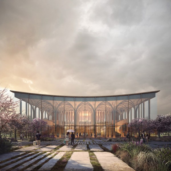 Rendering from Forbes Massie's Seduction of Light exhibition