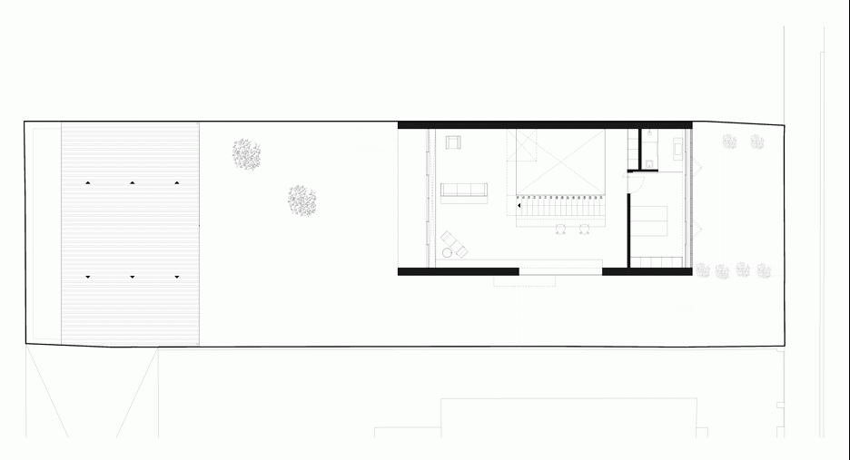 AZO Sequeira mask glazed walls with wooden screens in this house in Porto