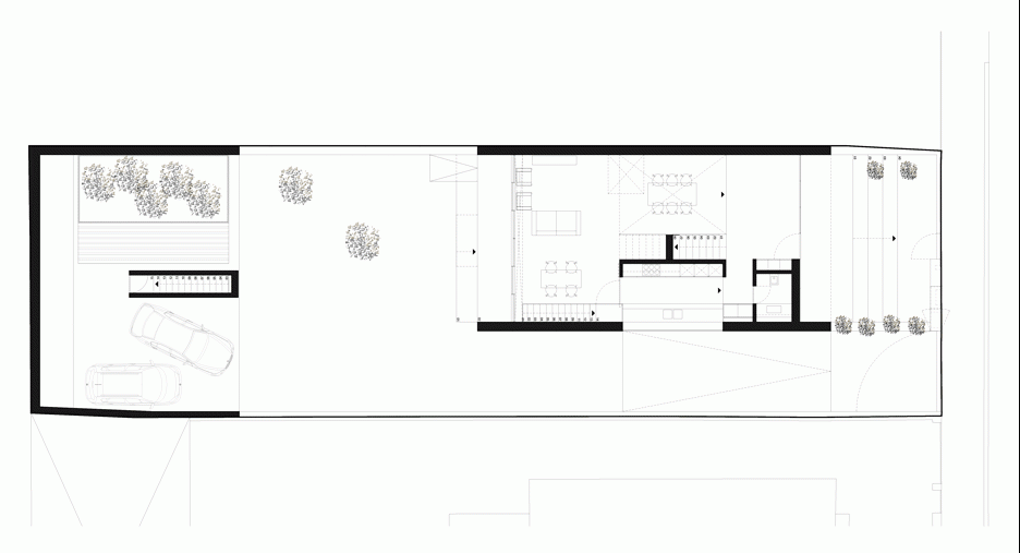 AZO Sequeira mask glazed walls with wooden screens in this house in Porto