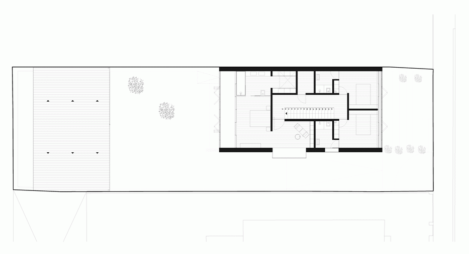 AZO Sequeira mask glazed walls with wooden screens in this house in Porto
