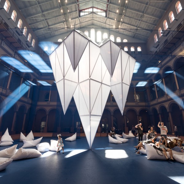 James Corner Field Operations installs over 30 “icebergs” in Washington DC museum