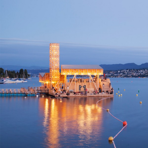 ETH Zurich students build floating wooden pavilion for Manifesta art biennale