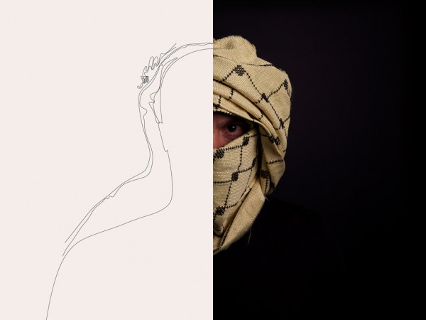 K29 Keffiyeh bulletproof headscarf by Salim Al-Kadi