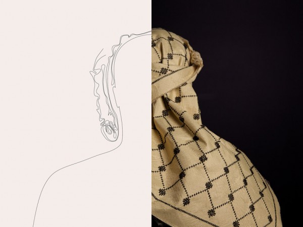 K29 Keffiyeh bulletproof headscarf by Salim Al-Kadi