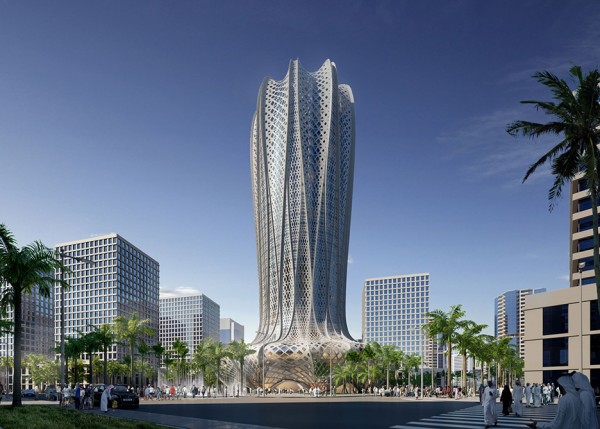 Lusail City hotel by Zaha Hadid Architects