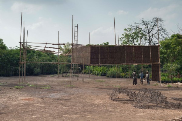 This year's MPavilion by Studio Mumbai is the largest bamboo structure ever built in Australia
