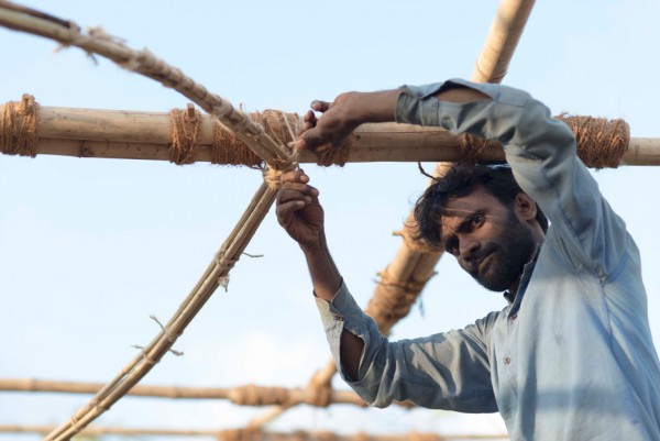 This year's MPavilion by Studio Mumbai is the largest bamboo structure ever built in Australia