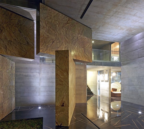 Moving Landscape House with Walls by Matharoo
