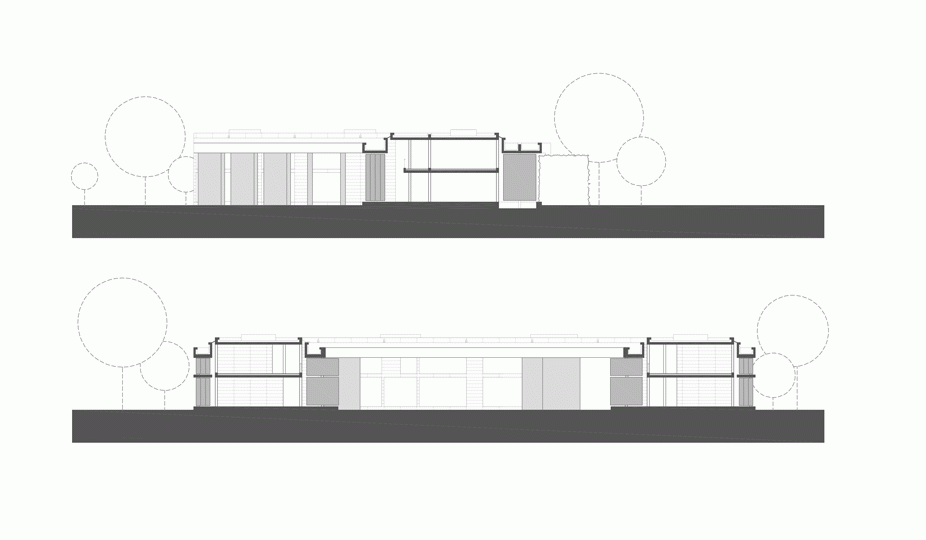 Moving Landscape House with Walls by Matharoo