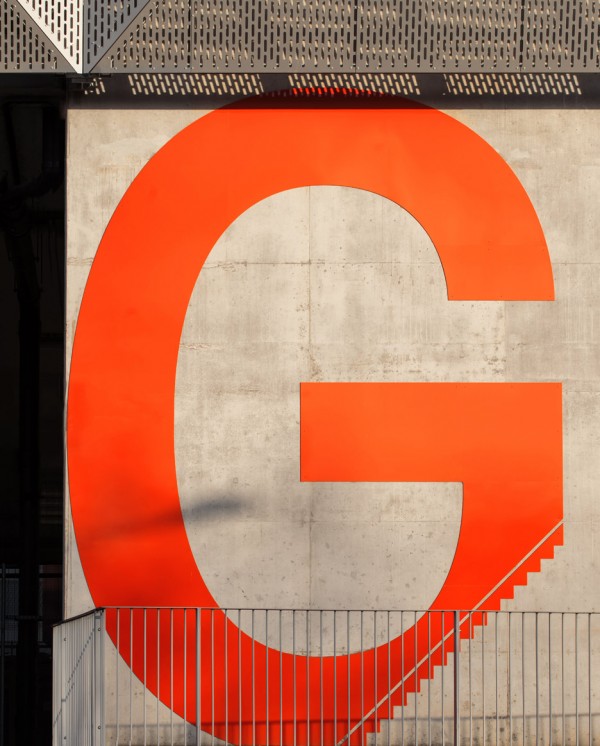 Haptic covers car park in geometric metal skin in the Queen Elizabeth Olympic Park, London
