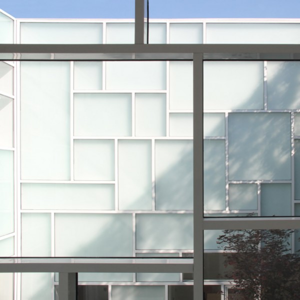 Albanian photography museum by Casanova + Hernandez features gridded glass walls