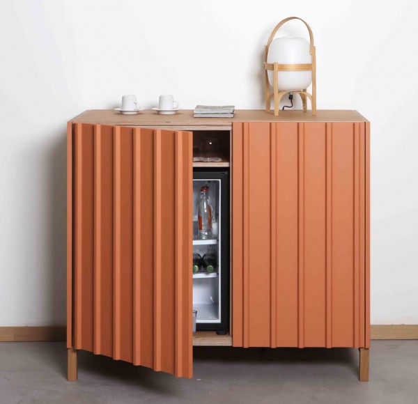 Spanish design studio Papila designs Nature, a collection of cabinets for the hotel industry