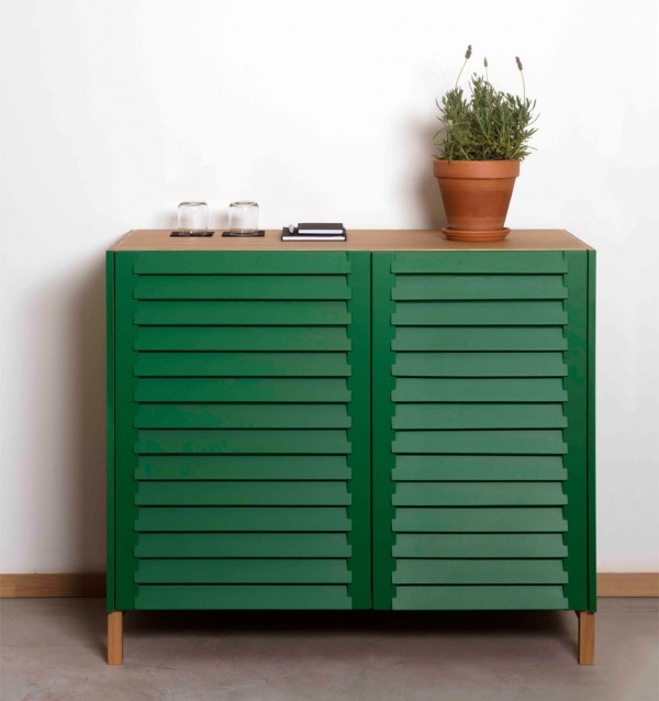 Spanish design studio Papila designs Nature, a collection of cabinets for the hotel industry