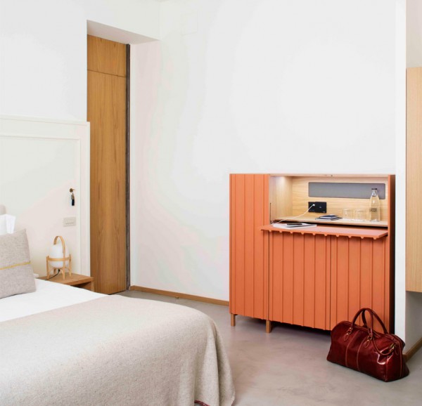 Spanish design studio Papila designs Nature, a collection of cabinets for the hotel industry
