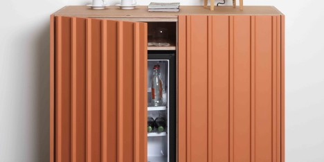 Spanish design studio Papila designs Nature, a collection of cabinets for the hotel industry