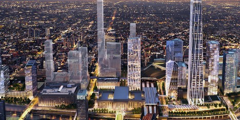 SOM unveils masterplan for Philadelphia’s 30th Street Station district