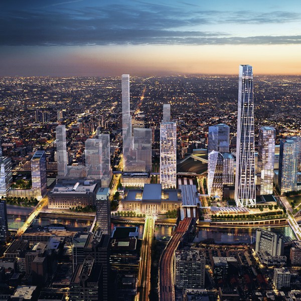 SOM unveils masterplan for Philadelphia’s 30th Street Station district