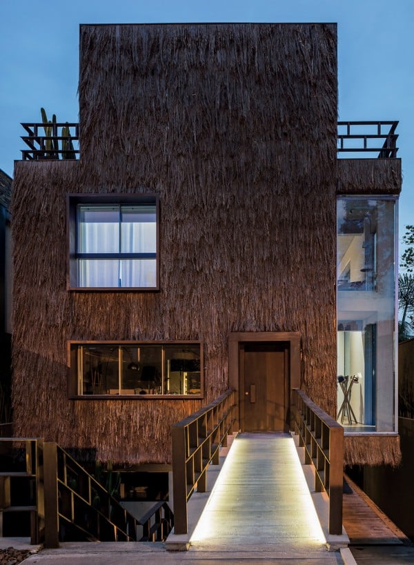 Campanas Brothers use palm fibre to give Sao Paulo house hairy texture