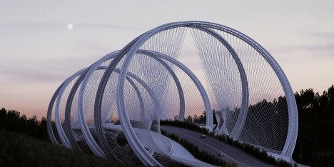 San Shan bridge in Beijing, China by Penda