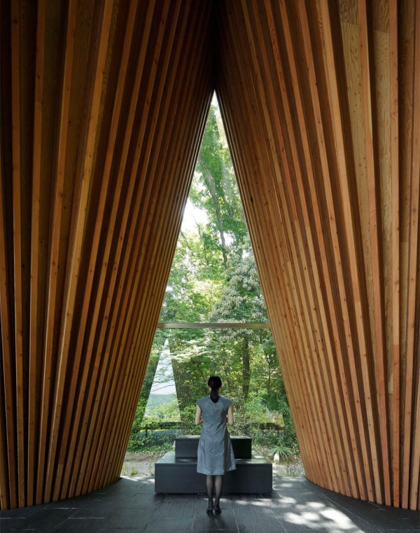 Sayama Forest Chapel in Japan by Hiroshi Nakamura and NAP