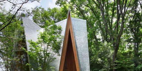 Sayama Forest Chapel in Japan by Hiroshi Nakamura and NAP