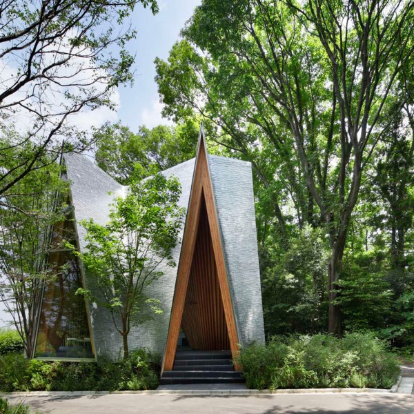 Sayama Forest Chapel in Japan by Hiroshi Nakamura and NAP