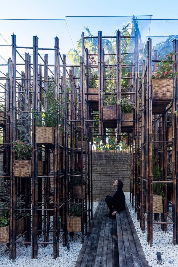 Vo Trong Nghia uses bamboo for this pavilion at Sydney's SCAF gallery