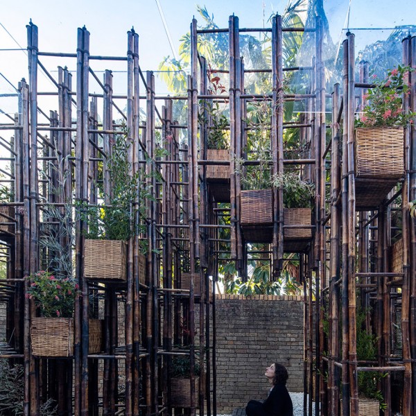 Vo Trong Nghia uses bamboo for this pavilion at Sydney's SCAF gallery