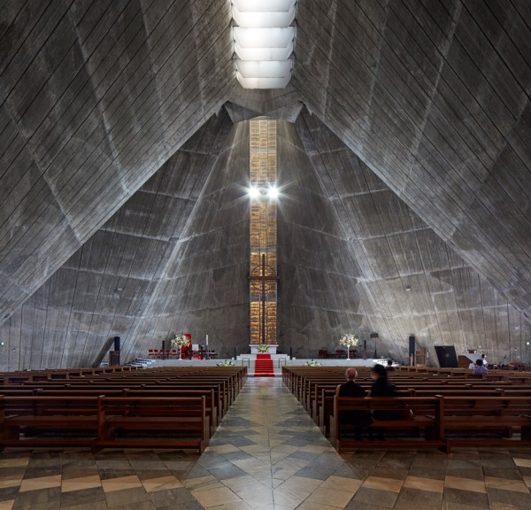 Kenxo Tange's St Mary's Cathedral photographed by Edmund Sumner