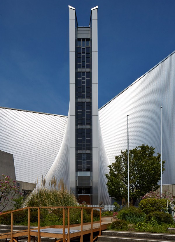 Kenxo Tange's St Mary's Cathedral photographed by Edmund Sumner