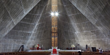 Kenxo Tange's St Mary's Cathedral photographed by Edmund Sumner